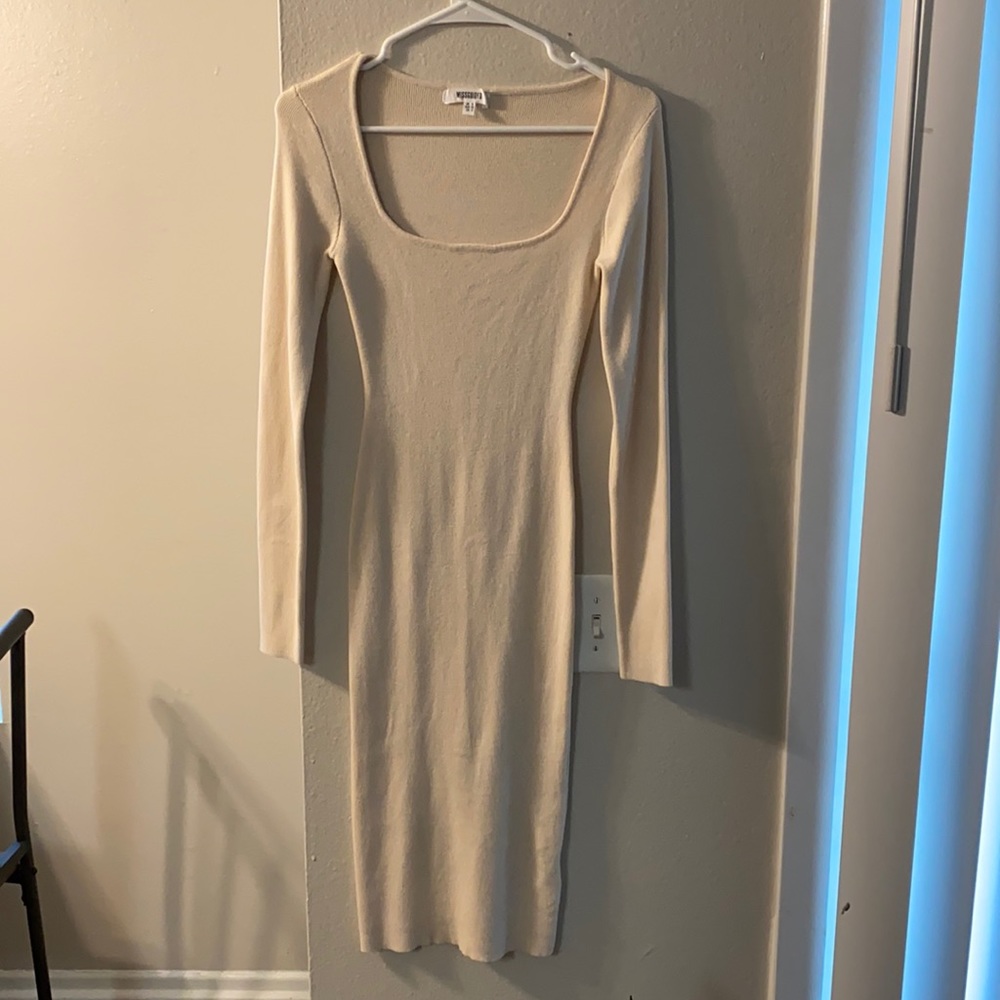 Carli Bybel x Missguided long sleeve ribbed dress